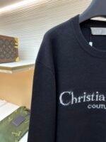 Dior velvet lettering jacquard pullover - Image 15