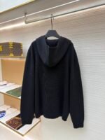 Dior velvet lettering jacquard pullover hoodie - Image 2