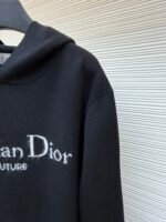 Dior velvet lettering jacquard pullover hoodie - Image 5