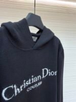 Dior velvet lettering jacquard pullover hoodie - Image 14