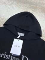 Dior velvet lettering jacquard pullover hoodie - Image 12