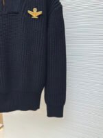 Louis Vuitton Pearl Aviator Brooch Lapel Sweater - Image 16