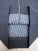 Dior monogram reversible wool and cashmere hooded high collar cardigan jacket - Image 6