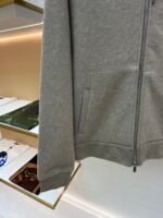 Dior monogram reversible wool and cashmere hooded high collar cardigan jacket - Image 16