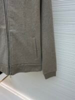 Dior monogram reversible wool and cashmere hooded high collar cardigan jacket - Image 15