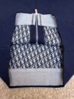 Dior monogram reversible wool and cashmere hooded high collar cardigan jacket - Image 6