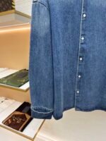 Prada lapel loose long-sleeved denim jacket - Image 15