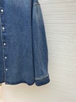 Prada lapel loose long-sleeved denim jacket - Image 16