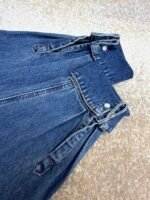 Prada lapel loose long-sleeved denim jacket - Image 8