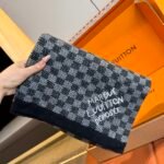 LV Louis Vuitton new checkerboard scarf / Specification size: 30*180cm - Image 2