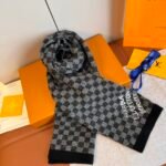LV Louis Vuitton new checkerboard scarf / Specification size: 30*180cm - Image 7