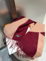Hermès double-faced cashmere shawl / Specification size: 32*210cm - Image 5