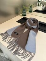 Hermès double-faced cashmere shawl / Specification size: 32*210cm