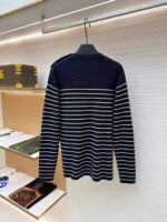 Prada striped embroidered button-down sweater - Image 2