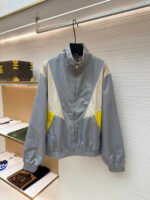 Louis Vuitton colorblock turtleneck zip-up jacket
