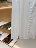 Dior label cotton poplin lapel patch pocket long sleeve shirt - Image 17