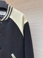 Celine lambskin patchwork baseball jacket - Image 16