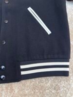 Celine lambskin patchwork baseball jacket - Image 5