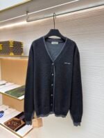 MiuMiu logo-embellished cardigan sweater