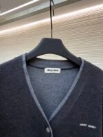 MiuMiu logo-embellished cardigan sweater - Image 3