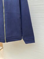 MiuMiu small leather logo embroidered zipper jacket - Image 15