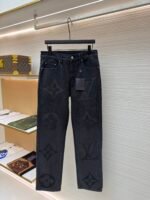 Louis Vuitton gradient lettering jeans