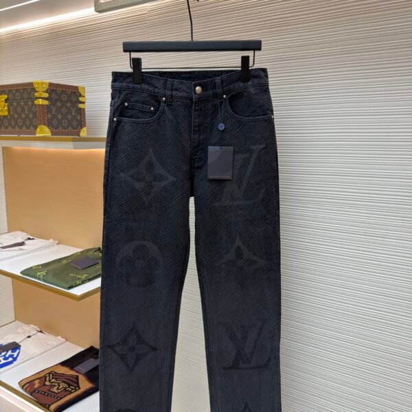 Louis Vuitton gradient lettering jeans