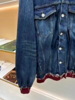 Balenciaga embroidered denim hooded jacket - Image 6