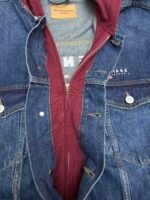 Balenciaga embroidered denim hooded jacket - Image 9