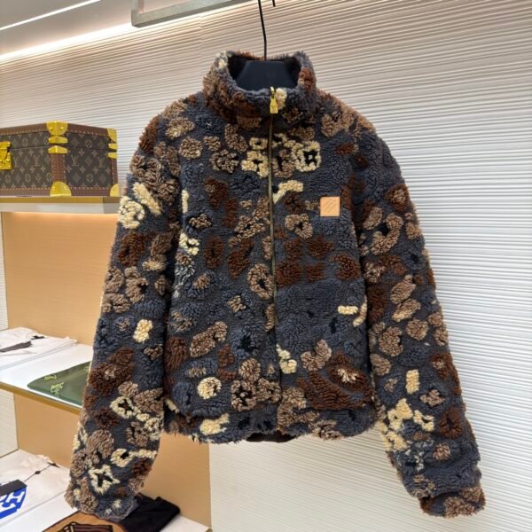 Louis Vuitton Teddy fleece reversible jacket
