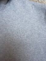 MiuMiu logo zip-up sweatshirt - Image 11