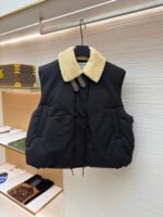 Loewe Lamb Collar Splicing Tie Decorative Vest [Women's]