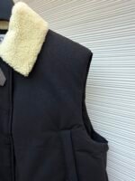 Loewe Lamb Collar Splicing Tie Decorative Vest [Women's] - Image 5