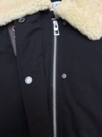 Loewe Lamb Collar Splicing Tie Decorated Down Jacket [Women's] - Image 8