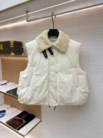 Loewe Lamb Collar Splicing Tie Decorative Vest [Women's]