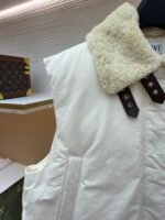 Loewe Lamb Collar Splicing Tie Decorative Vest [Women's] - Image 5