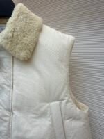 Loewe Lamb Collar Splicing Tie Decorative Vest [Women's] - Image 6