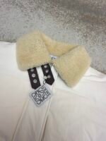 Loewe Lamb Collar Splicing Tie Decorated Down Jacket [Women's] - Image 13