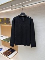 Chanel satchel button long-sleeved sweater