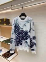 Louis Vuitton blue and white gradient sweater