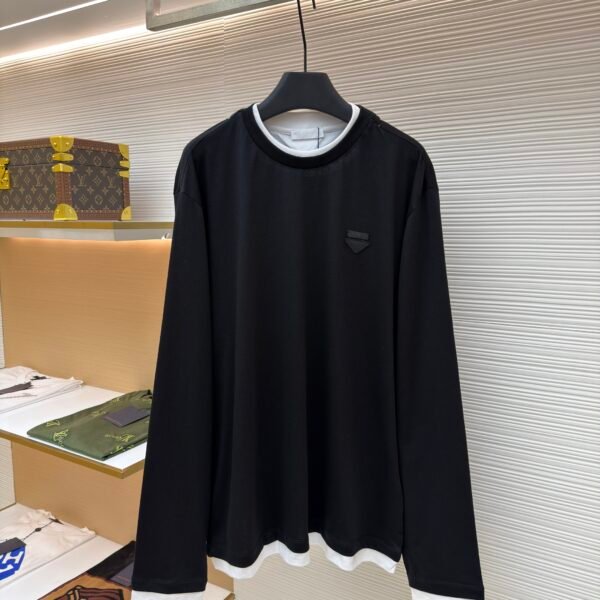Prada triangle logo fake two-piece long-sleeved