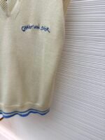 Dior lettering embroidered sleeveless sweater vest - Image 15