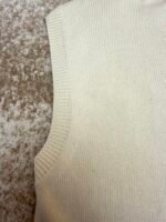 Dior lettering embroidered sleeveless sweater vest - Image 12