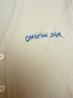 Dior lettering embroidered cardigan sweater - Image 11