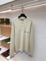 Dior lettering embroidered sweater