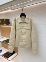 Louis Vuitton all-over embossed denim jacket