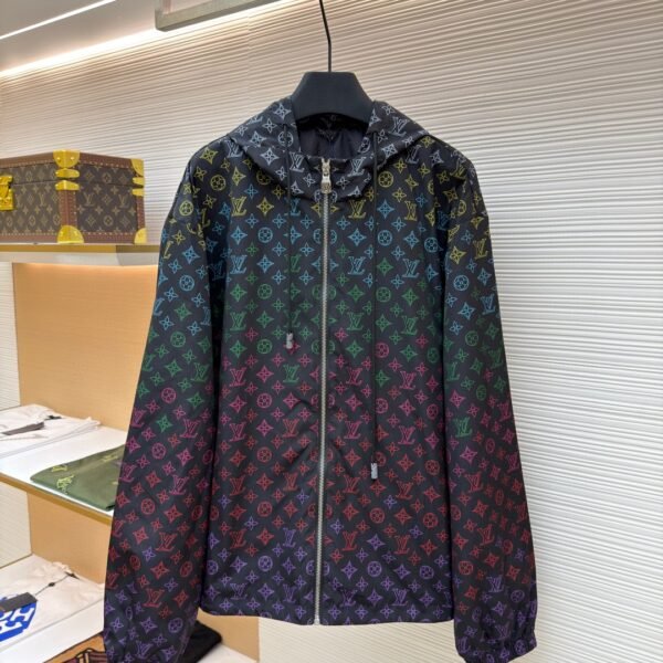 Louis Vuitton gradient logo jacquard jacket