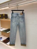 GUCCI monogram jacquard denim trousers - Image 2