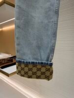 GUCCI monogram jacquard denim trousers - Image 6