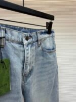 GUCCI monogram jacquard denim trousers - Image 16